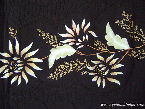 kumaş boyama seccade modeli yakından görünüşü kumaş boyama seccade modeli