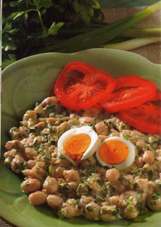 Tahinli Fasulye Piyazı