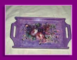 Ahşap Boyama Tepsi Örnekleri