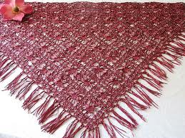 Kırmızı Örümcekli Şal Örneği