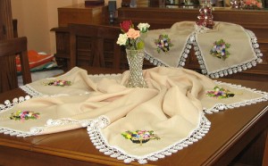 Kurdele Nakışı Oda Takımı Örnekleri