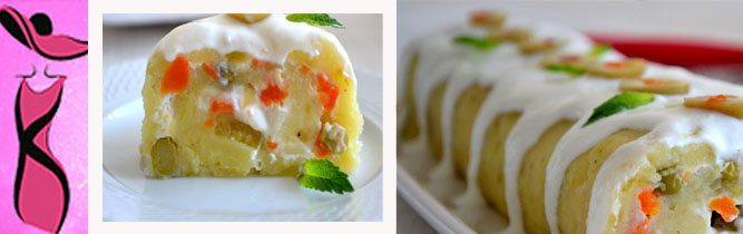 Patates püresi ( garnitürlü)