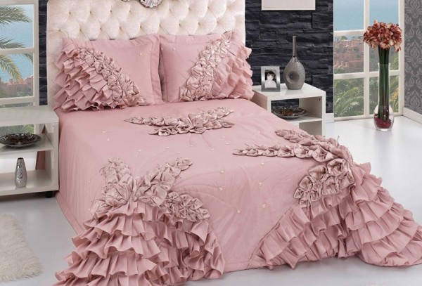 Yataş fırfırlı yatak örtüsü ·