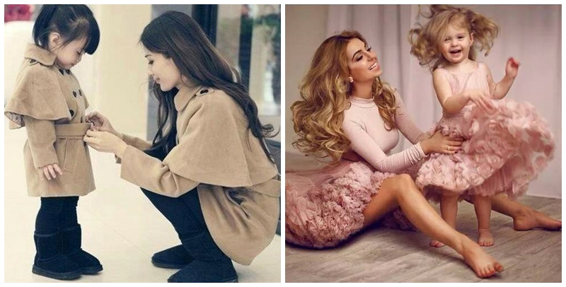 Anne Ve Kız Çocuk Kombin Örnekleri