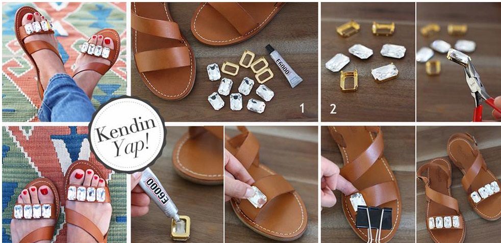 El Yapımı Ayakkabı Süsleme Örnekleri
