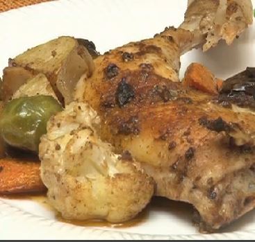 Fırında Sebzeli Tavuk Tarifi