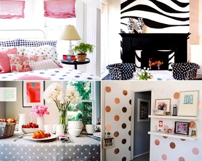 Puantiyeli Kumaş İle Dekorasyon Önerileri