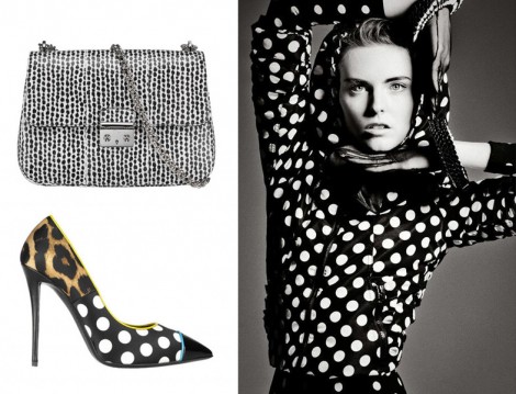 En Tarz Puantiye Desenli Kıyafet ve Aksesuar Seçimleri