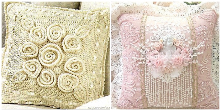 Dantel Kırlent Örnekleri