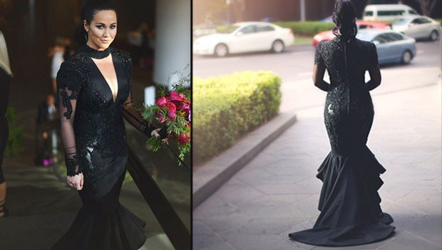 “Ben Herkes Gibi Olmak İstemiyorum” Diyen Genç Gelin Düğününde Tepeden Tırnağa Siyahlara Büründü.