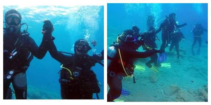 Deniz Altında Horon Teptiler!