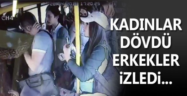 Halk Otobüsündeki Cinsel Tacizciye Kadınlardan Dayak!