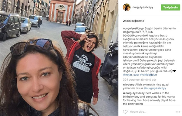 Nurgül Yeşilçay’dan oğluna duygusal mesaj