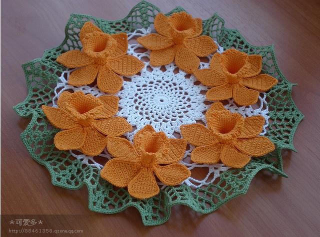 Dantel Yuvarlak Sehpa Örtüleri