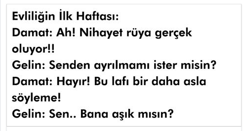 DEVAMINI OKU ==> EVLİLİK