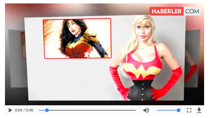 Wonder Woman’a Benzemek İçin 200 Adet Estetik Ameliyat Geçirdi