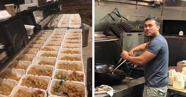 Kasırgadan Etkilenenlere 1000 Porsiyon Ücretsiz Yemek Dağıtmasına Rağmen Medyanın Dikkate Almadığı O İyiliksever