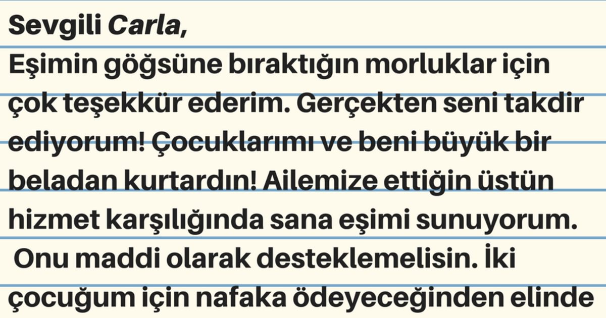 Eşinin Kendisini Aldattığı Kadına Öyle Bir Mektup Yazdı Ki Kadın Adamla Görüşmeyi Kesti