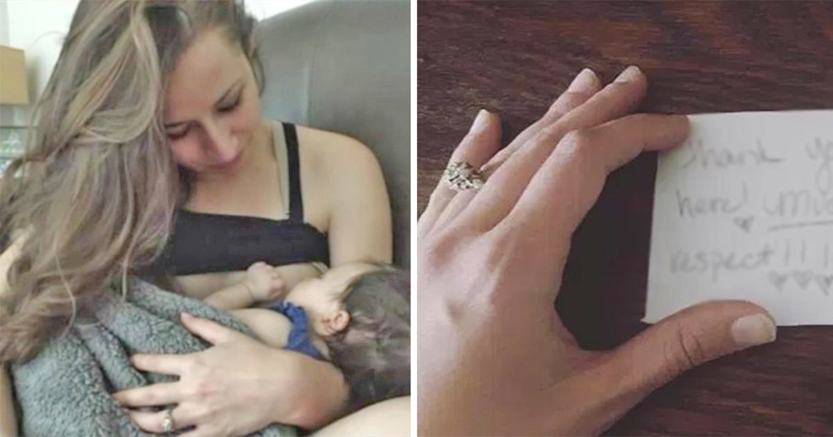 Restoranda Kızını Emzirmeye Başladı – Kendisine Yazılan Bir Not Anneyi Ağlattı