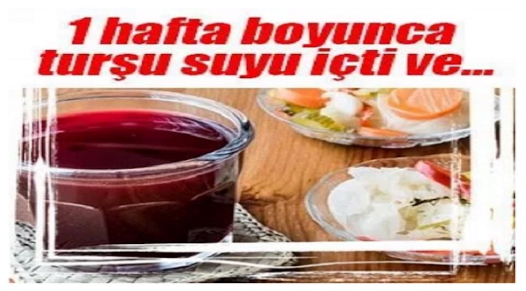1 Hafta Boyunca Turşu Suyu İçti Ve Bakın Ne Oldu =>>