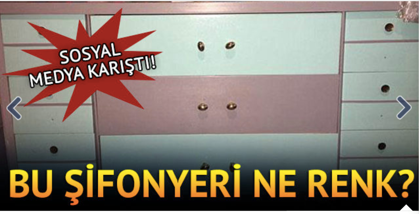 Bu şifonyer hangi renk?