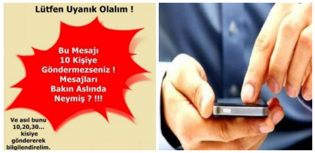 Bu Mesajı 10 Kişiye Göndermezseniz Mesajlarının Nereden Geldiğini Hiç Düşündünüz Mü?