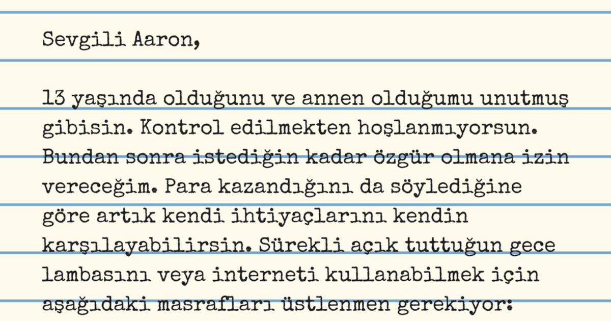 Oğlunun Sorumsuzluğundan Usanmıştı – Yazdığı Mektup İnternette Hızla Yayıldı