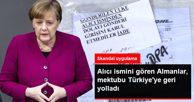 Almanya, Mohammad İsimli Kişiye Yazılan Mektubu Türkiye’ye Geri Gönderdi