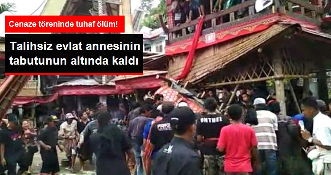 Annesinin Tabutu Üzerine Düşünce Talihsiz Evlat Hayatını Kaybetti