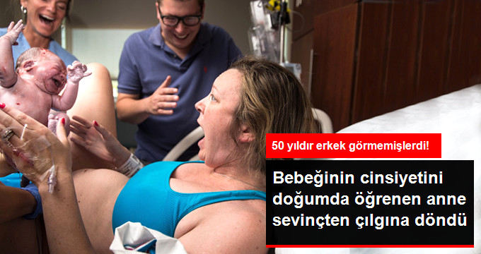 Bebeğinin Cinsiyetini Doğumda Öğrenen Anne Sevinçten Çılgına Döndü