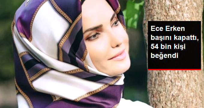 Ece Erken Arkadaşının Eşarp Markası İçin Tesettürlü Pozlar Verdi