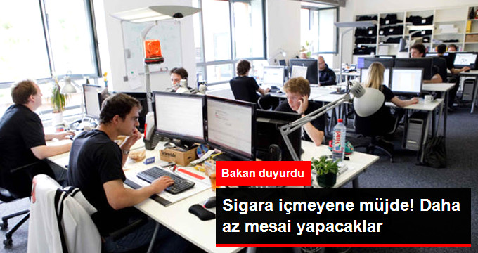 Sigara Kullanmayan Çalışan, 30 Dakika Daha Az Mesai Yapacak
