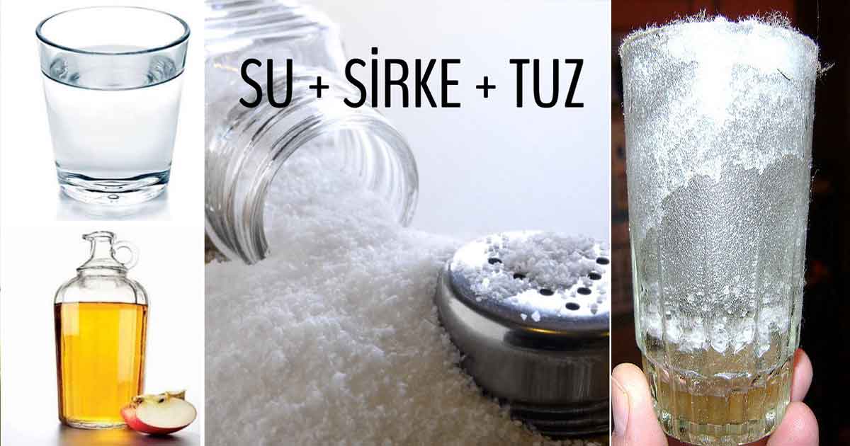 Evdeki Negatif Enerjiyi Sirke Tuz Bardağı ile Atın