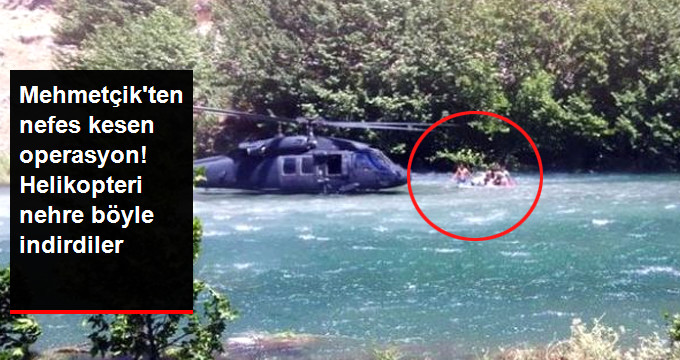 Mehmetçik, Nehir İçindeki Adacıkta Mahsur Kalanları Film Gibi Operasyonla Kurtardı