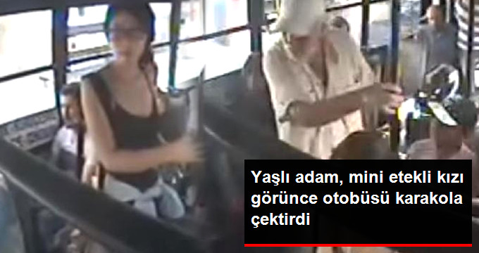 Mini Etekli Kızdan Rahatsız Olan Yaşlı Adam, Otobüsü Karakola Çektirdi