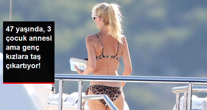 90’LI YILLARIN EFSANE MODELİ 3 ÇOCUĞA RAĞMEN FİZİĞİYLE BÜYÜLEDİ!