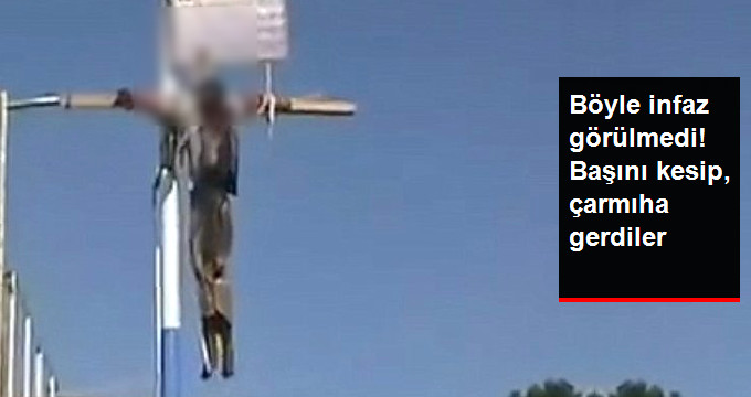 Suudi Arabistan’da Tecavüz ve Cinayet Zanlısı Adamın Başını Kesip, Çarmıha Gerdiler!