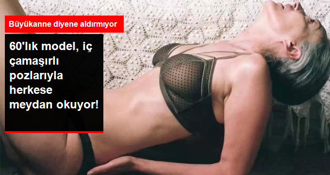 60 YAŞINDAKİ FOTOMODEL, İÇ GİYİM ÇAMAŞIRLI ÇEKİMLERİYLE HERKESE MEYDAN OKUYOR