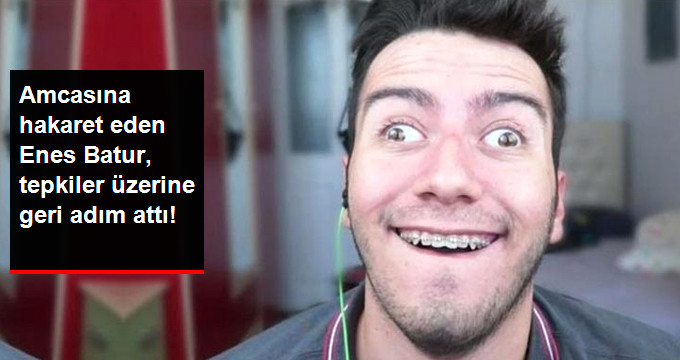 Amcasına Hakaret Eden Enes Batur, Özür Diledi