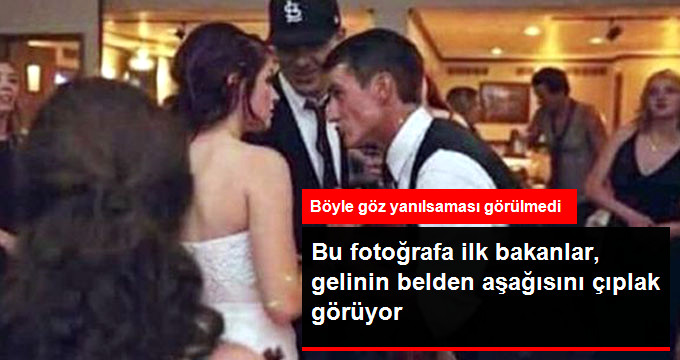 Düğünde Çekilen Fotoğrafa ilk Bakanlar, Gelinin Belden Aşağısını Çıplak Görüyor