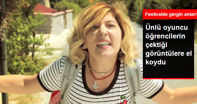 Oyuncu Şebnem Bozoklu, Festivalle İlgili Soru Sormak İsteyen Öğrencilere Aşırı Tepki Gösterdi
