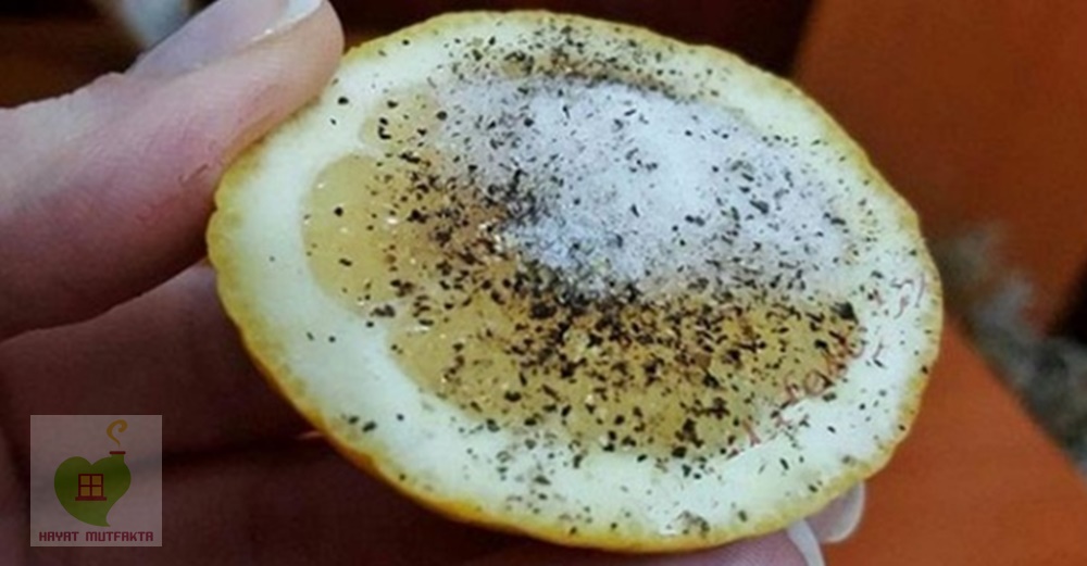 LİMON, TUZ ve BİBER İLE ÜSTESİNDEN KOLAYCA GELEBİLECEĞİNİZ 9 SAĞLIK PROBLEMİ