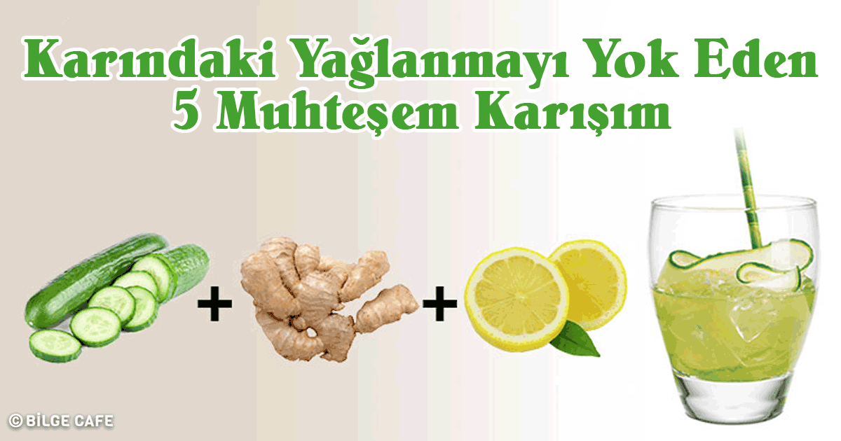 Karındaki Yağlanmayı Yok Eden 5 Muhteşem Karışım