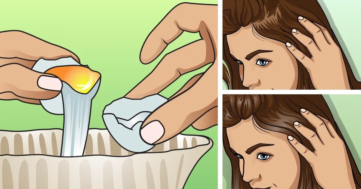 Her tip saça uygun dökülen saçları durdurmak için yumurta maskeleri