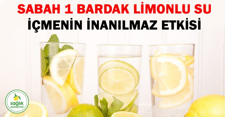 Sabah 1 Bardak Limonlu Su İçmenin İnanılmaz Etkisi