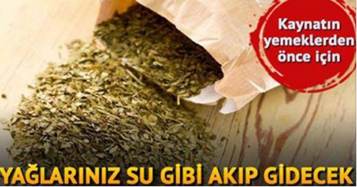 Yağlarınız su gibi akıp gidecek