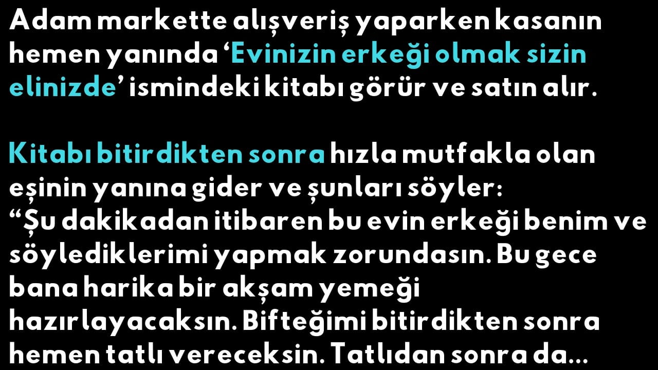 Eşine ‘Evin Erkeği Benim. Ben Ne Dersem O’ Dedi – Aldığı Cevaba Kendisi De İnanamadı