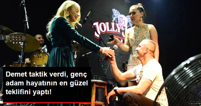 Demet Akalın’ın Sahnesinde Sürpriz Evlilik Teklifi