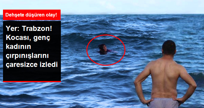Talihsiz Koca, Karadeniz’in Buz Gibi Sularına Atlayan Eşini Çaresizce İzledi