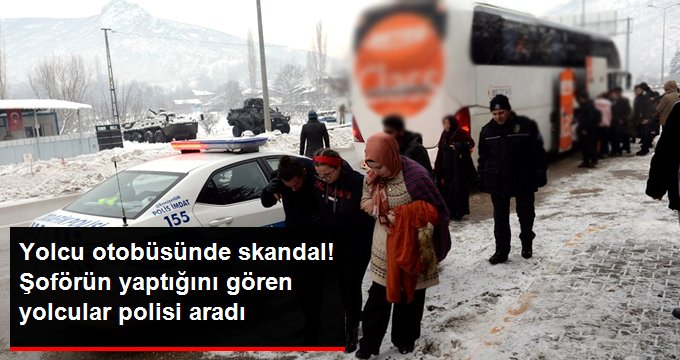 Kırılan Camı Naylonla Kapatıp Yola Devam Etmek İsteyen Şoföre Yolcular Engel Oldu